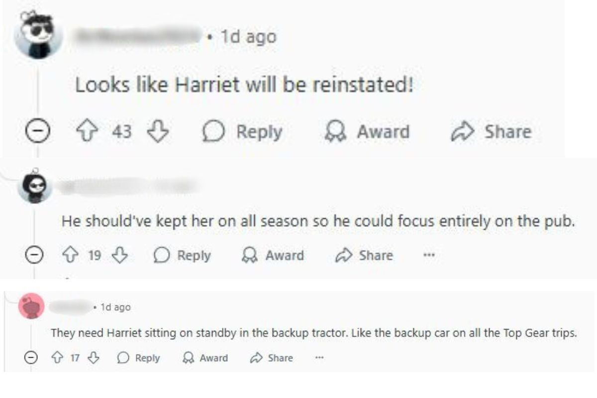 Clarkson's Farm fans on Reddit