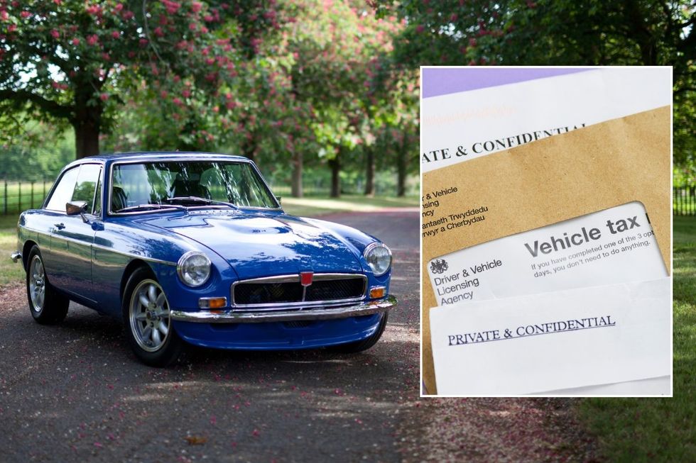 Classic car and car tax reminder