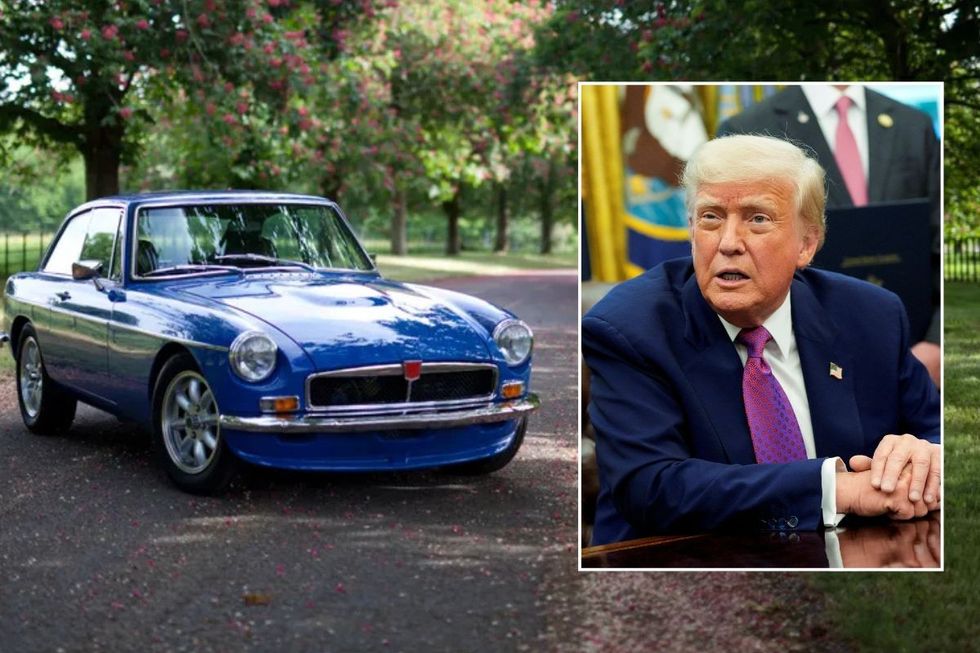 Classic car and US President Donald Trump
