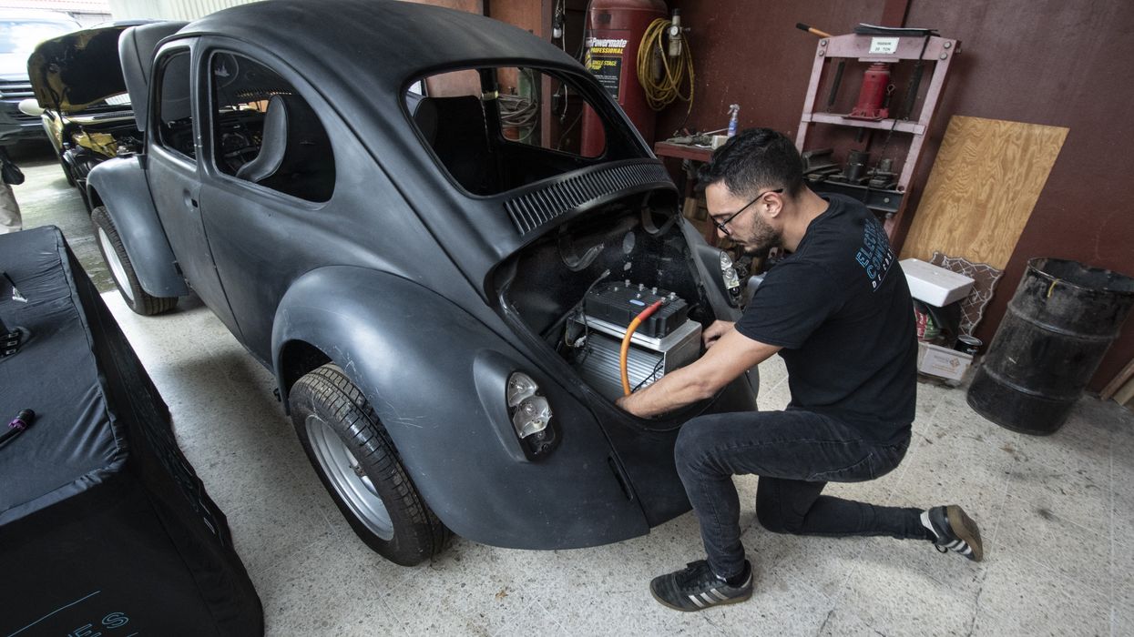 Classic car conversion to electric