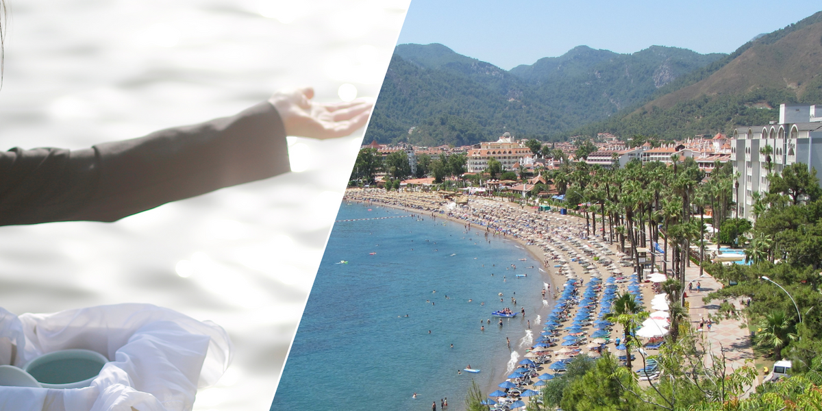 NextImg:British tourists scatter loved-one's ashes into the sea in Turkey leaving locals horrified