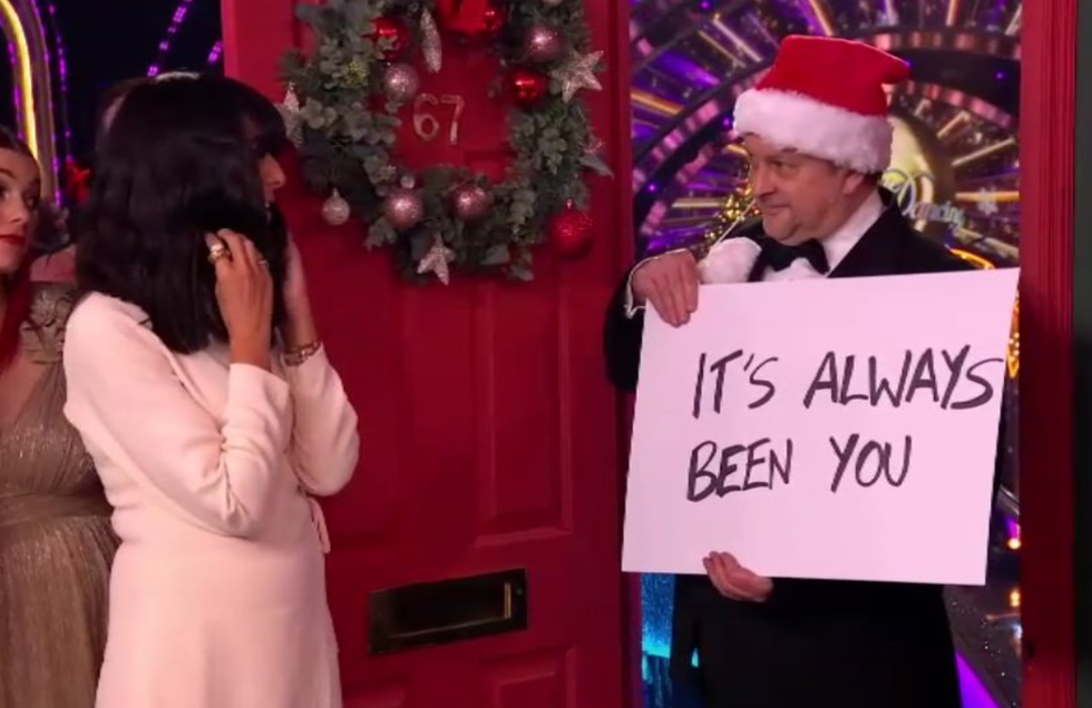 Claudia Winkleman and Dave Arch