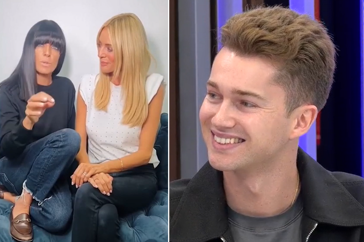 Claudia WInkleman and Tess Daly; AJ Pritchard