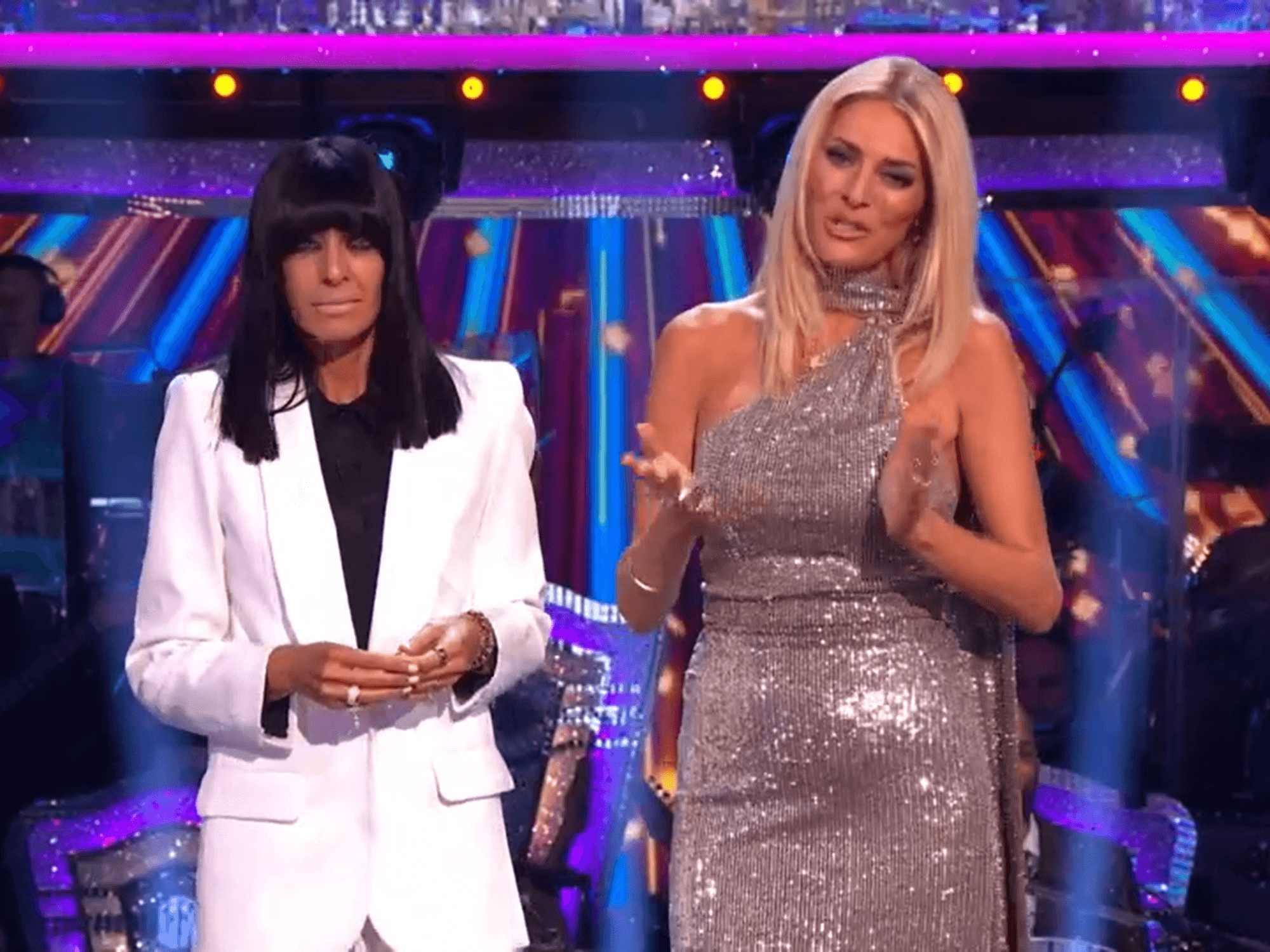 Claudia Winkleman and Tess Daly