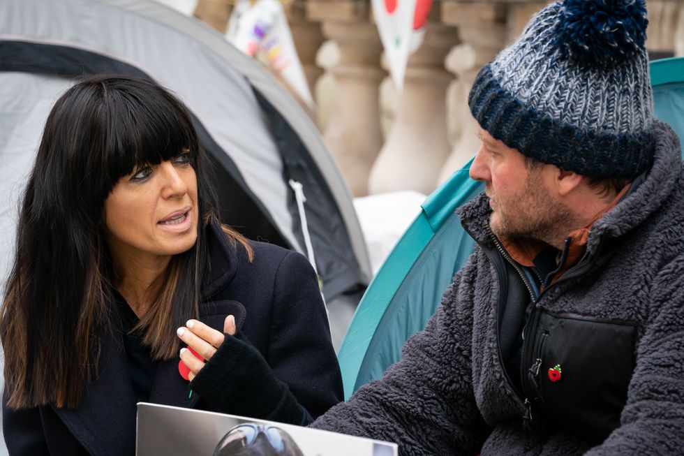 Claudia Winkleman as she meets and talks to Richard Ratcliffe, the husband of Iranian detainee Nazanin Zaghari-Ratcliffe.