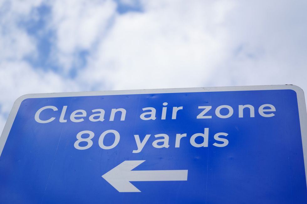 Clean Air Zone sign in Birmingham