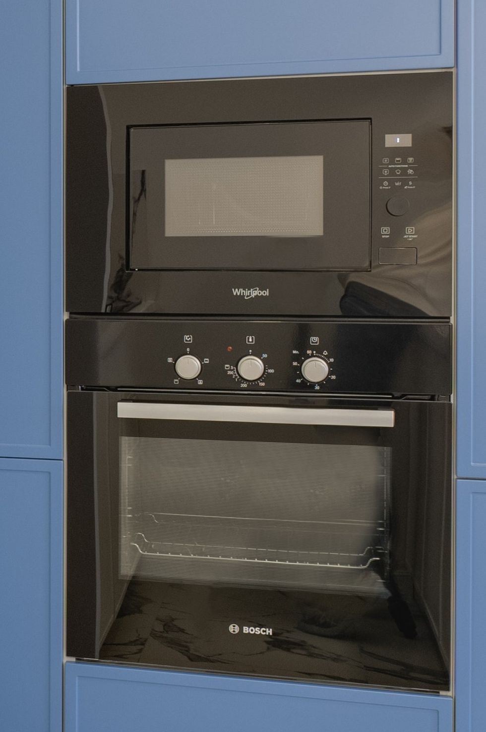 Clean oven in kitchen