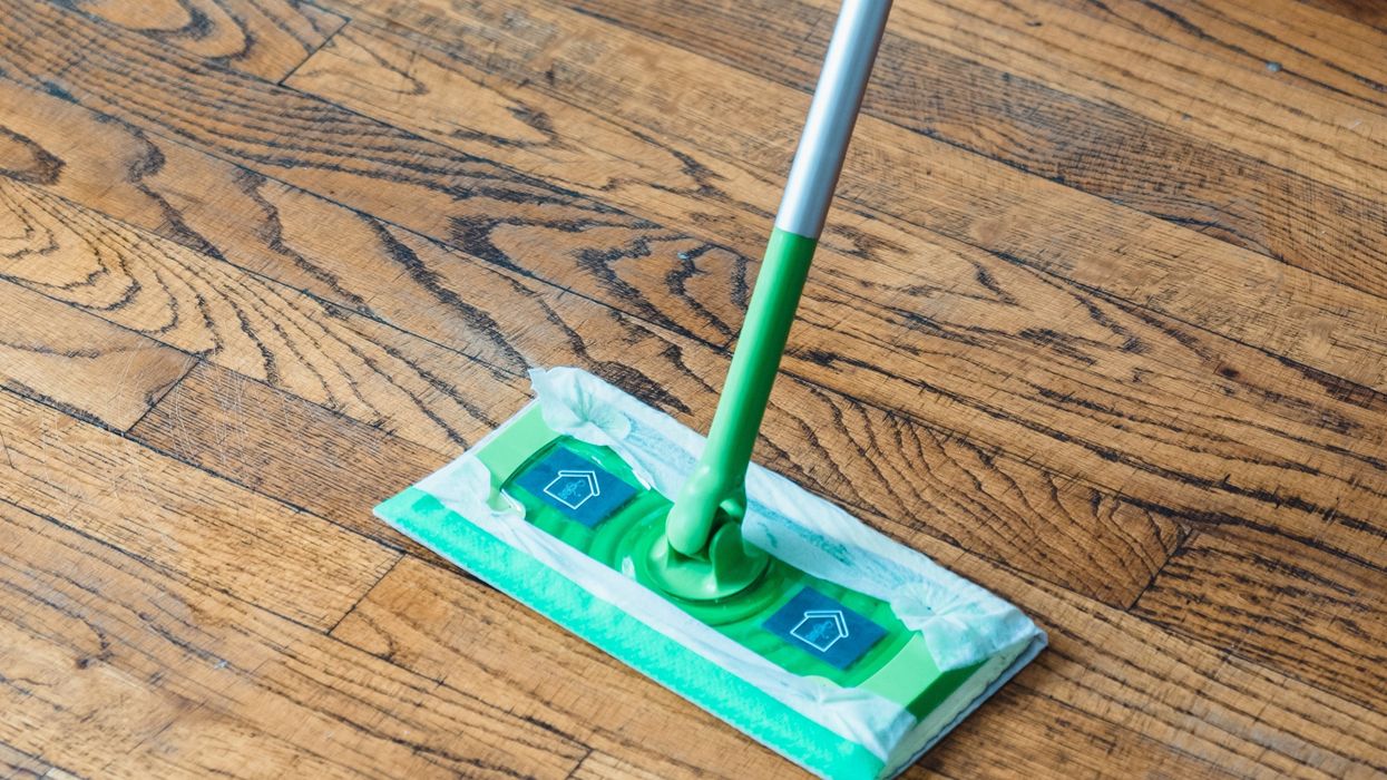Cleaning wooden floor