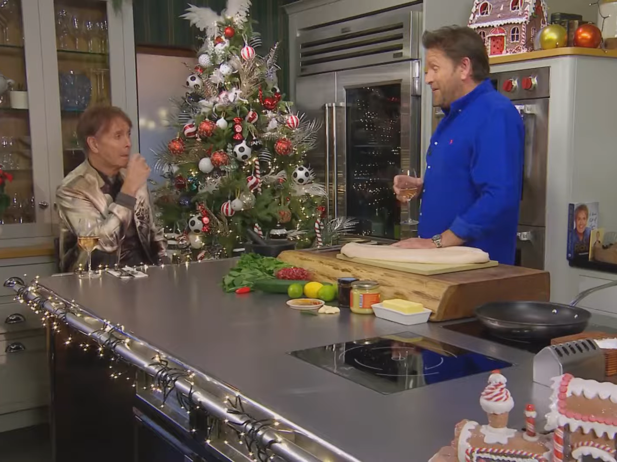 Cliff Richard and James Martin
