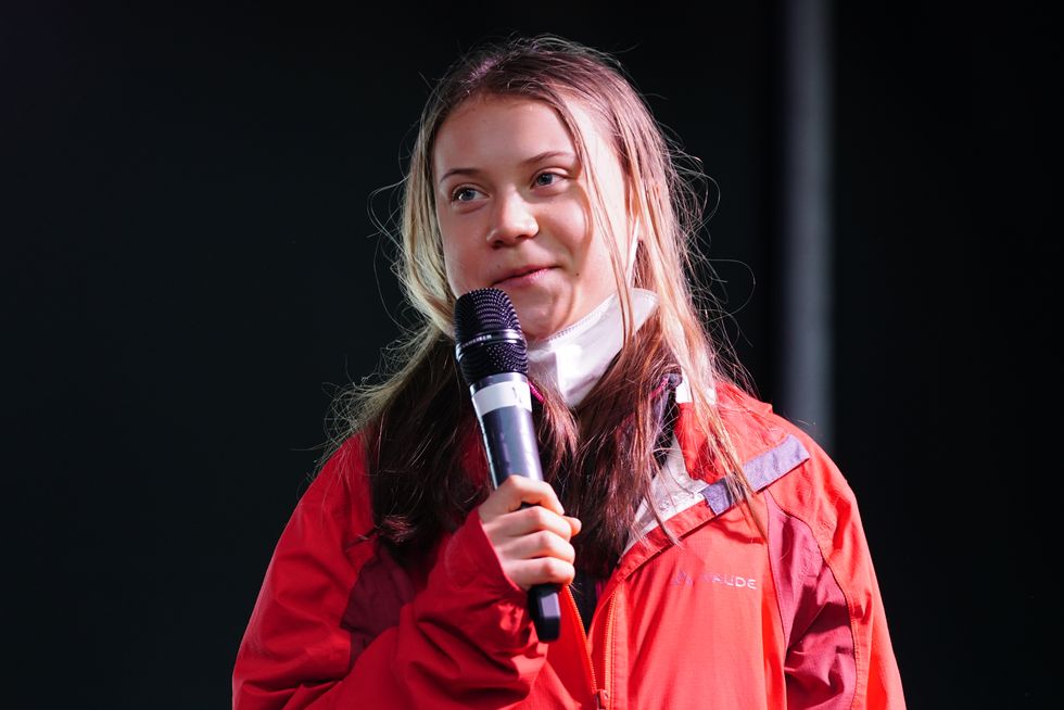 Climate activist Greta Thunberg at COP26