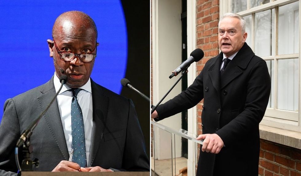 Clive Myrie and Hus Edwards