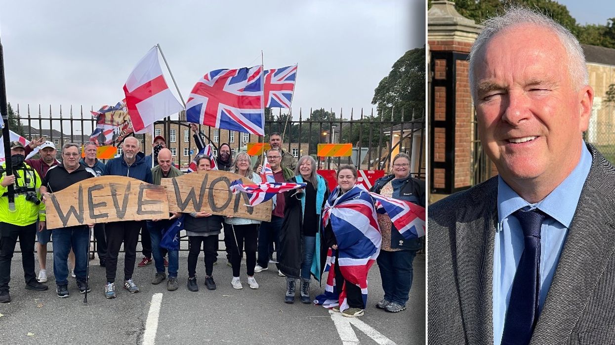 Cllr Trevor Young Leader of West Lindsey District Council and Scampton campaigners