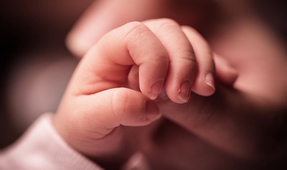 Close up of a baby's hand