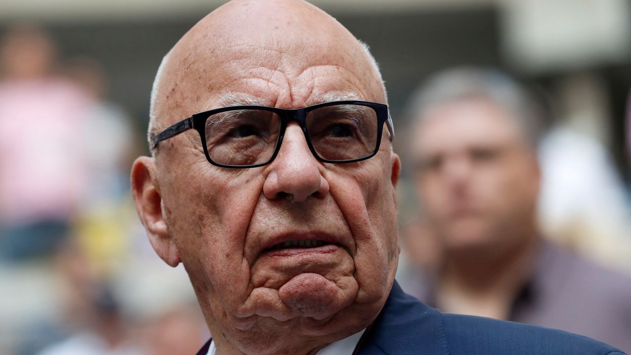 Close up of Rupert Murdoch