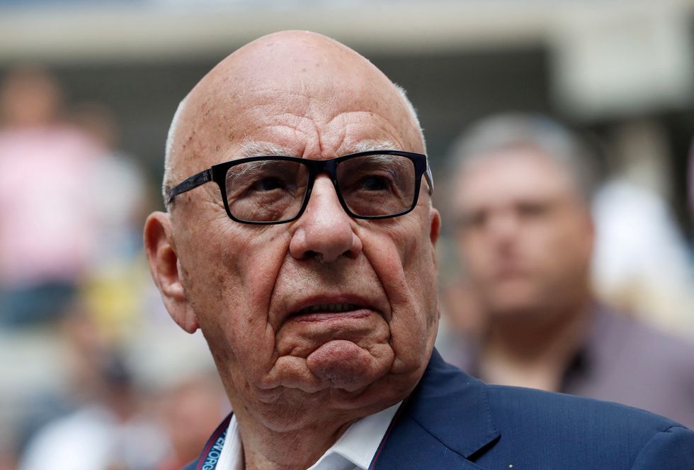 Close up of Rupert Murdoch