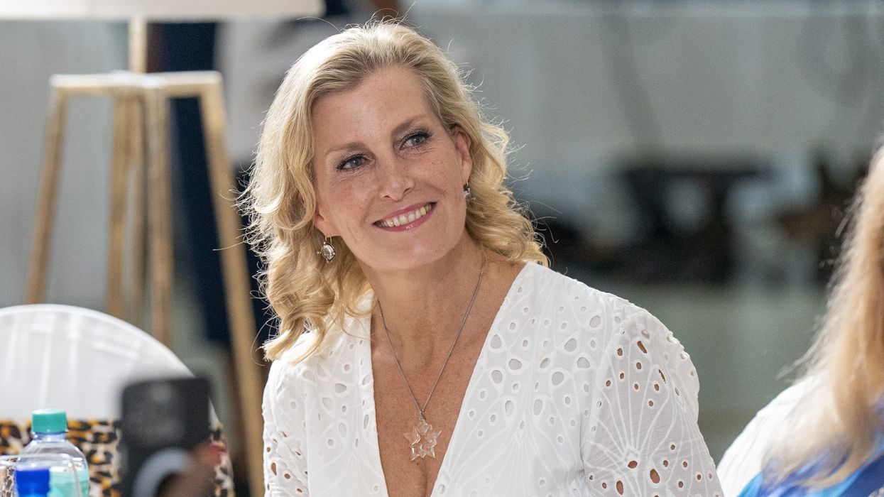 Close up of Sophie, Duchess of Edinburgh smiling