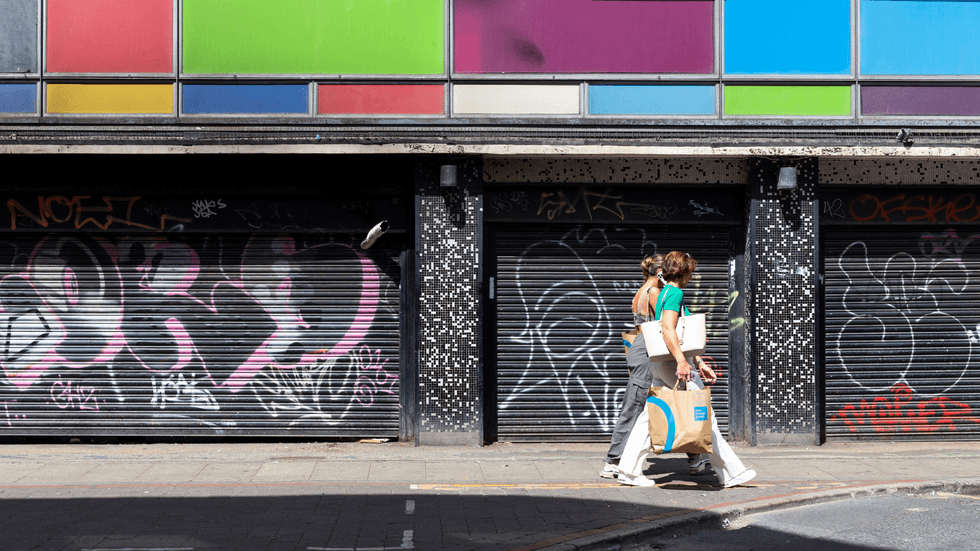 Closed shop on British high street