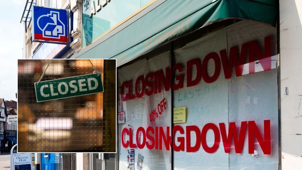 Closed store and closed sign