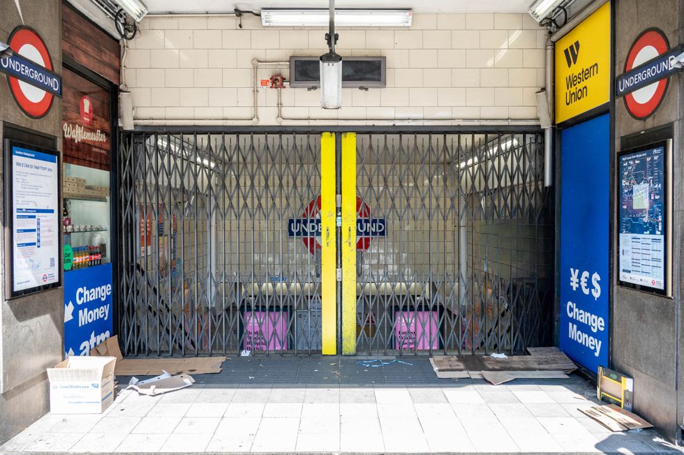 Closed tube station