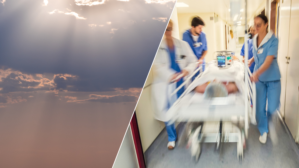 Clouds/Hospital stock