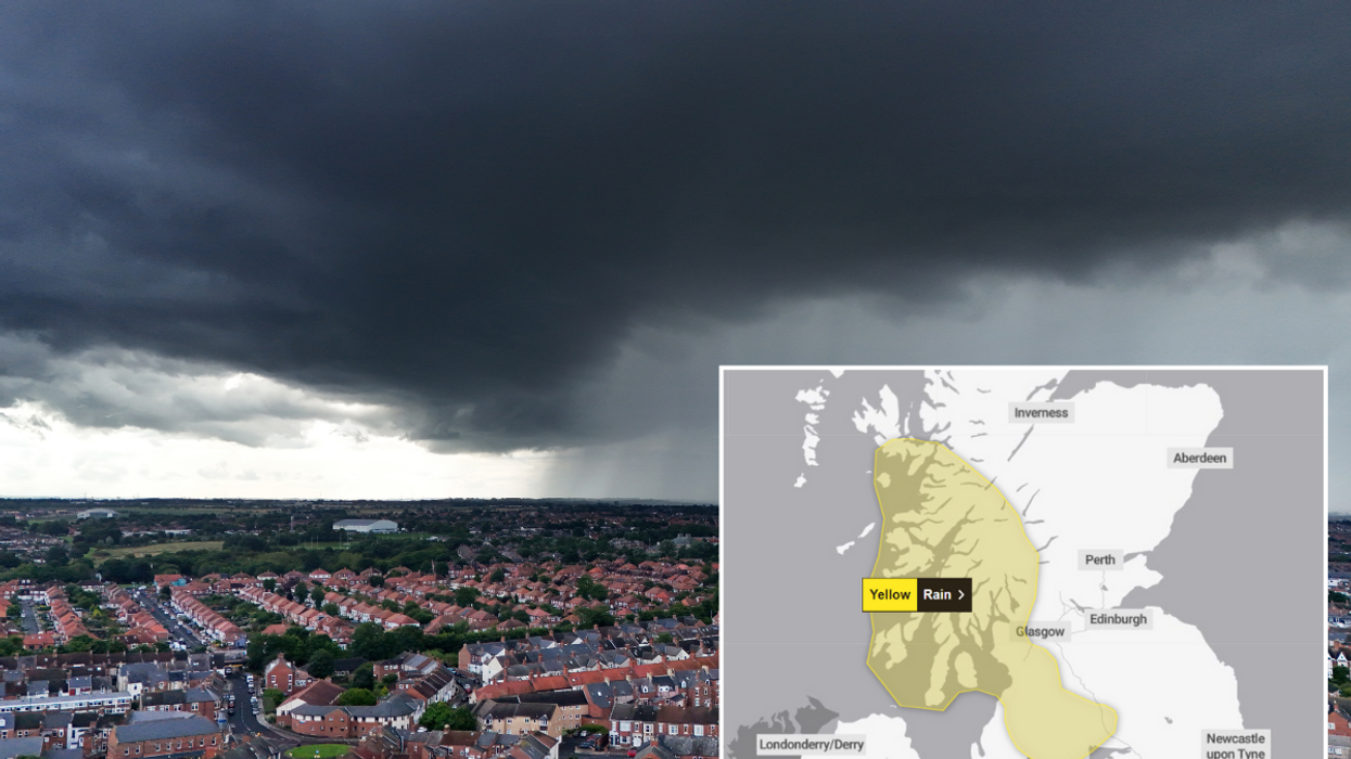 Cloudy weather, yellow weather warning