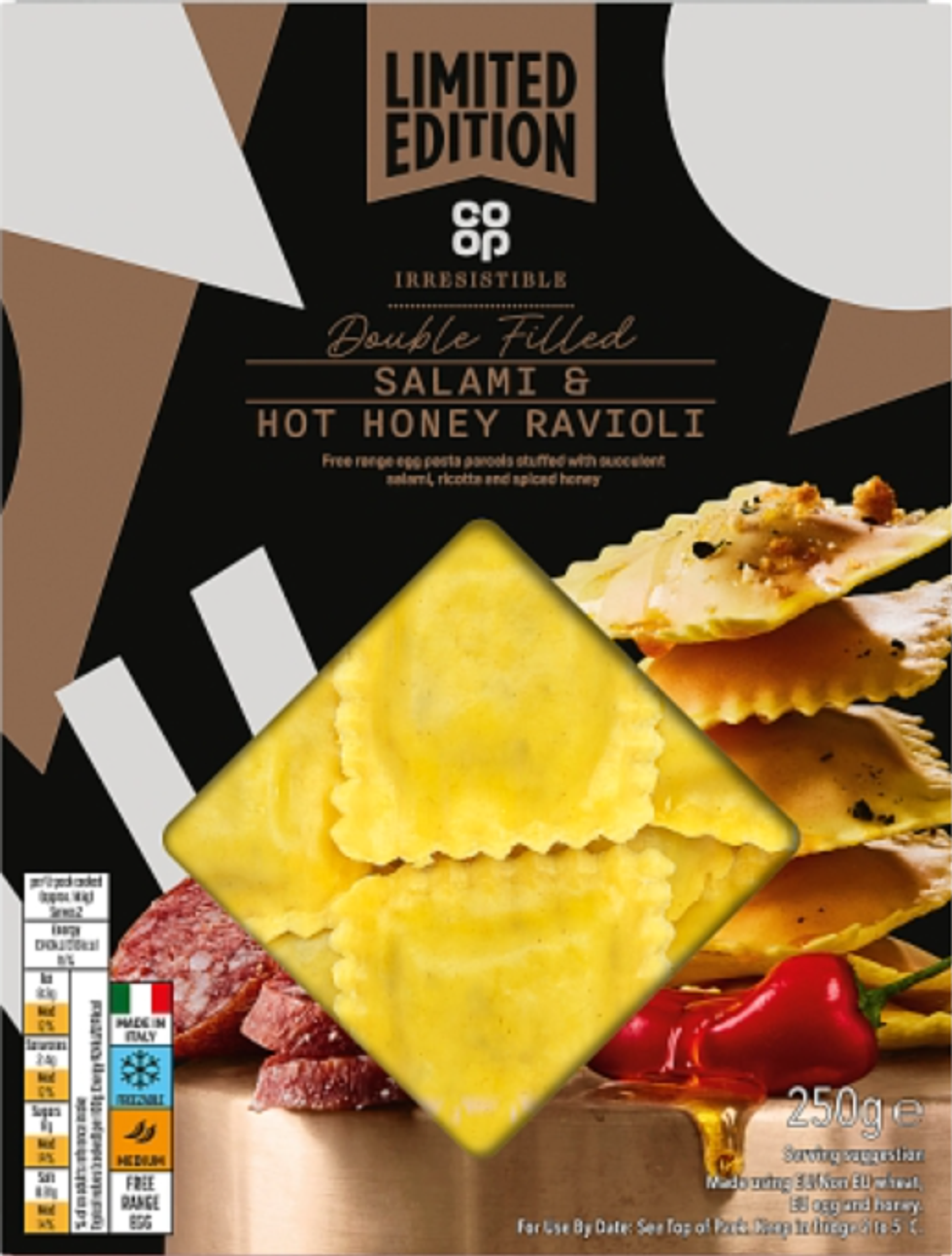 Co-op Irresistible Salami and Hot Honey Ravioli