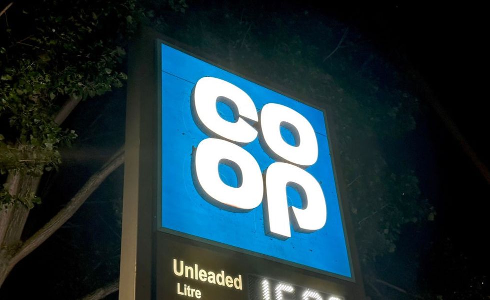 Co-op petrol sign