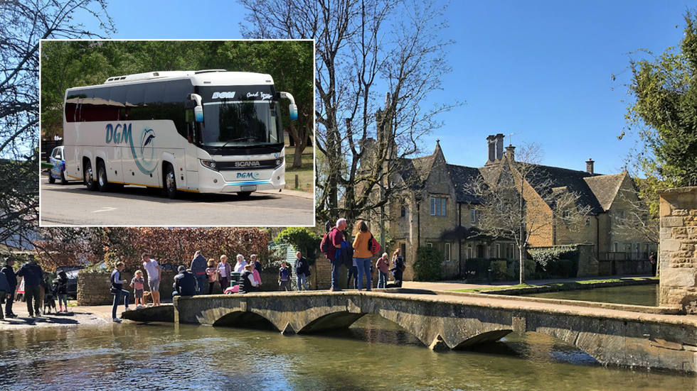 Coach and Bourton-on-the-Water
