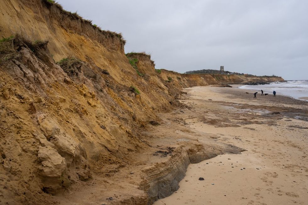 Coastal erosion on the Norfolk coast