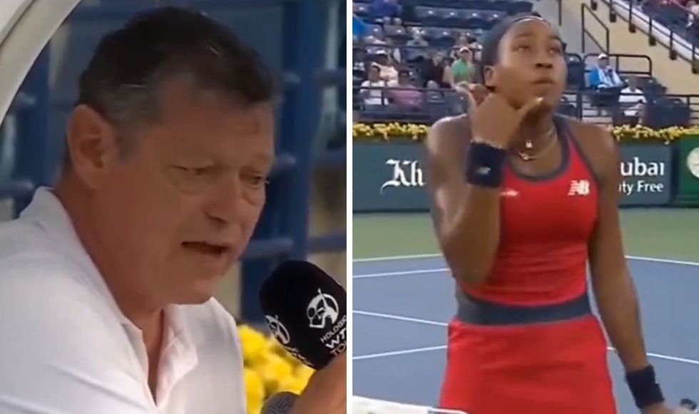 Coco Gauff grew irate with the chair umpire