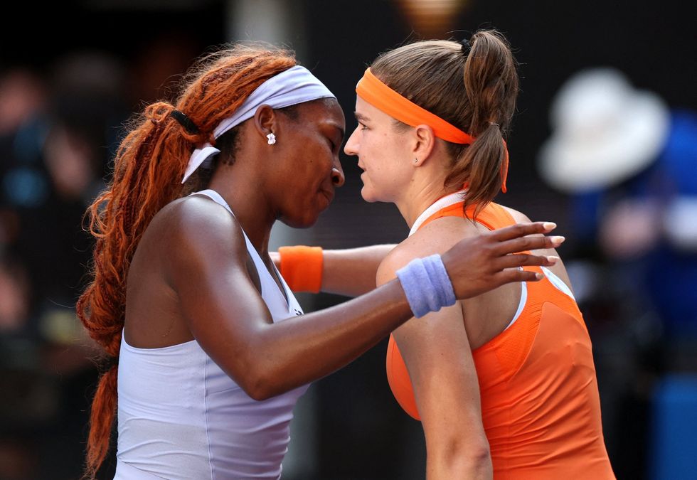 Coco Gauff lost the second set to Karolina Muchova but went on to land a fifth consecutive win over her in the end