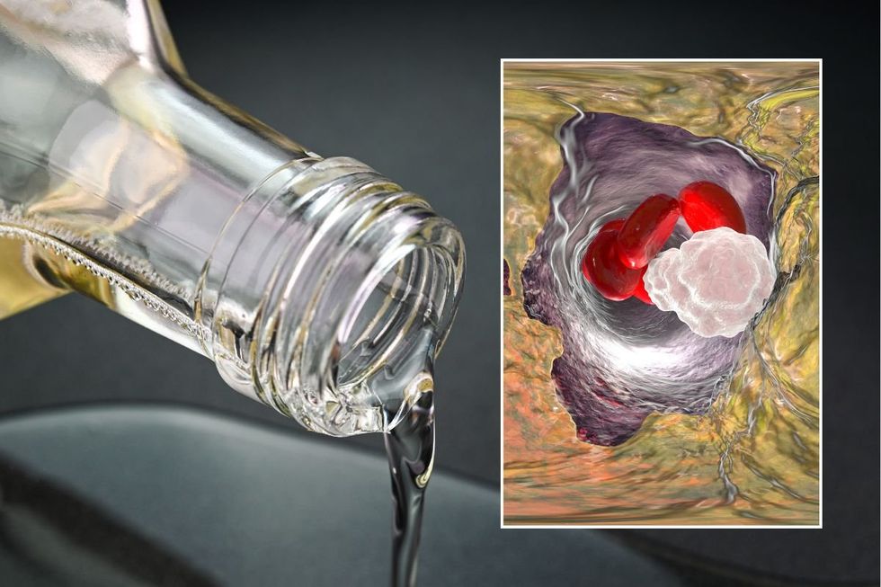 Coconut oil being poured and high cholesterol