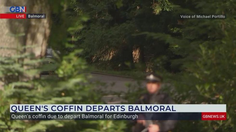 Queen Elizabeth II's coffin leaves Balmoral as it begins journey to Edinburgh