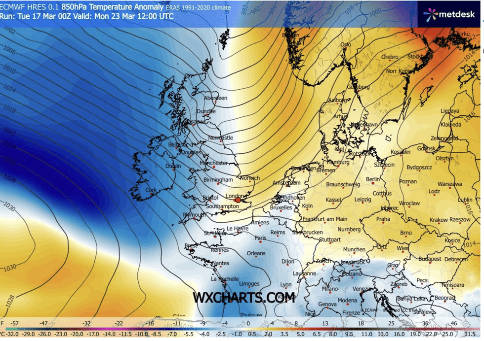 Cold air comes in after the warmth\u200b