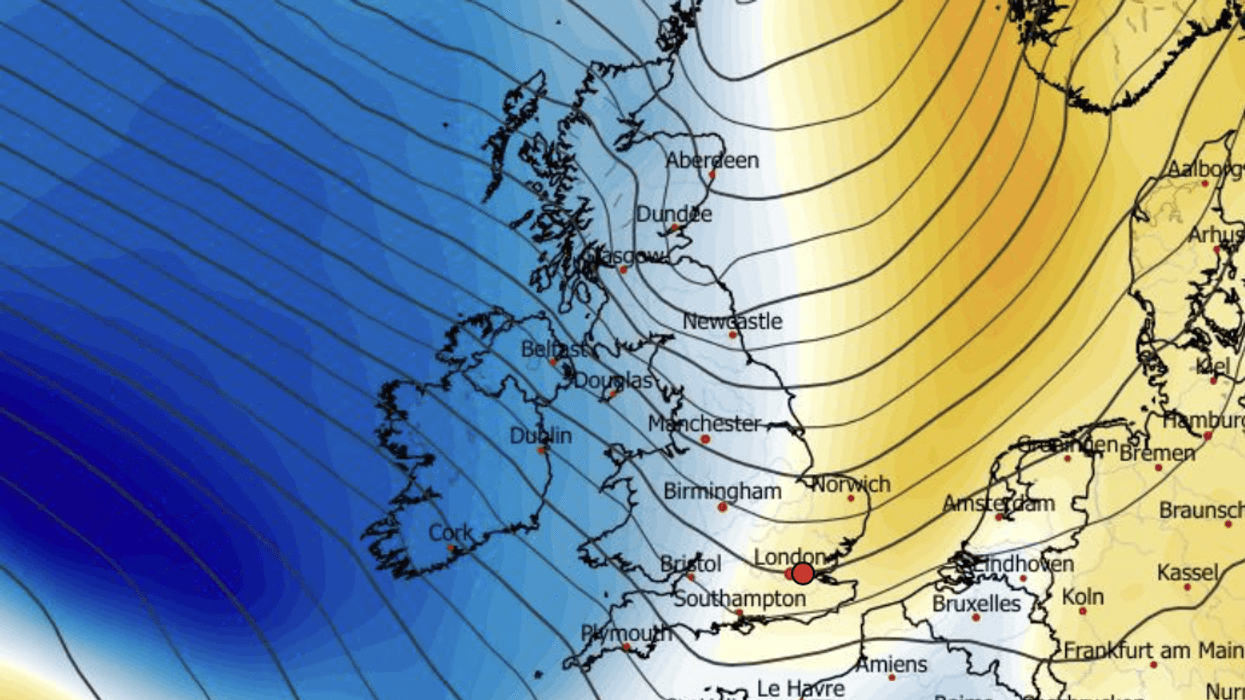 Cold air comes in after the warmth