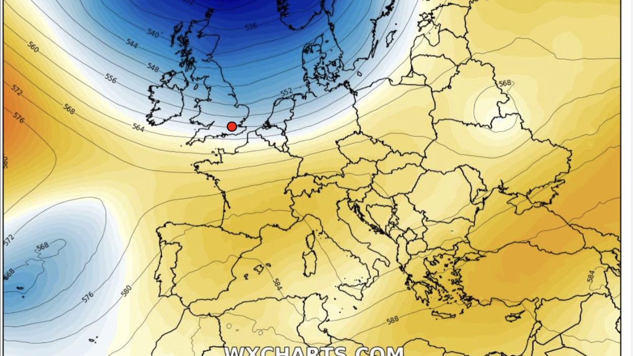 Cold air comes in from the north