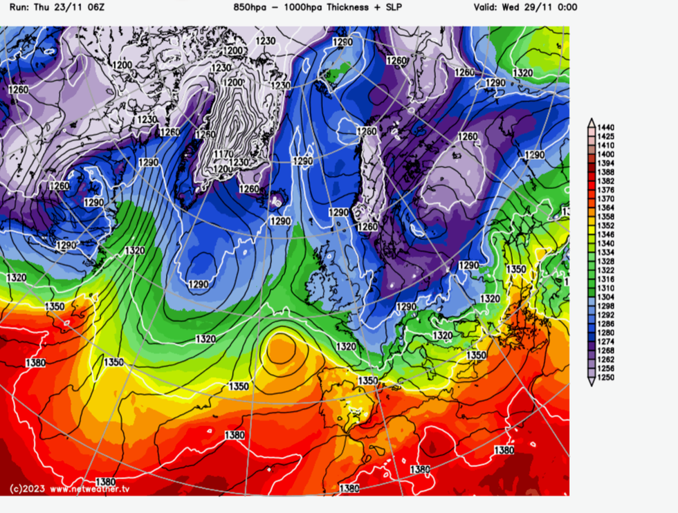 Cold air weather UK