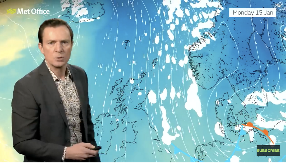 Cold air will flood in from the Arctic