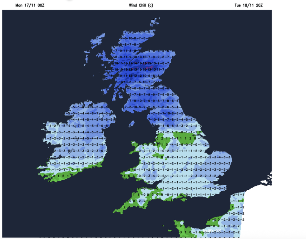 Cold temperatures are forecast nationwide