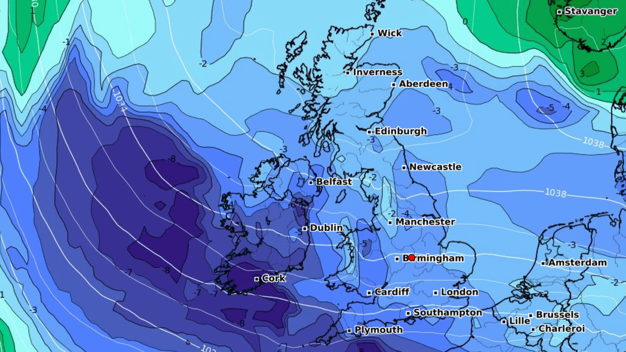 Cold weather map