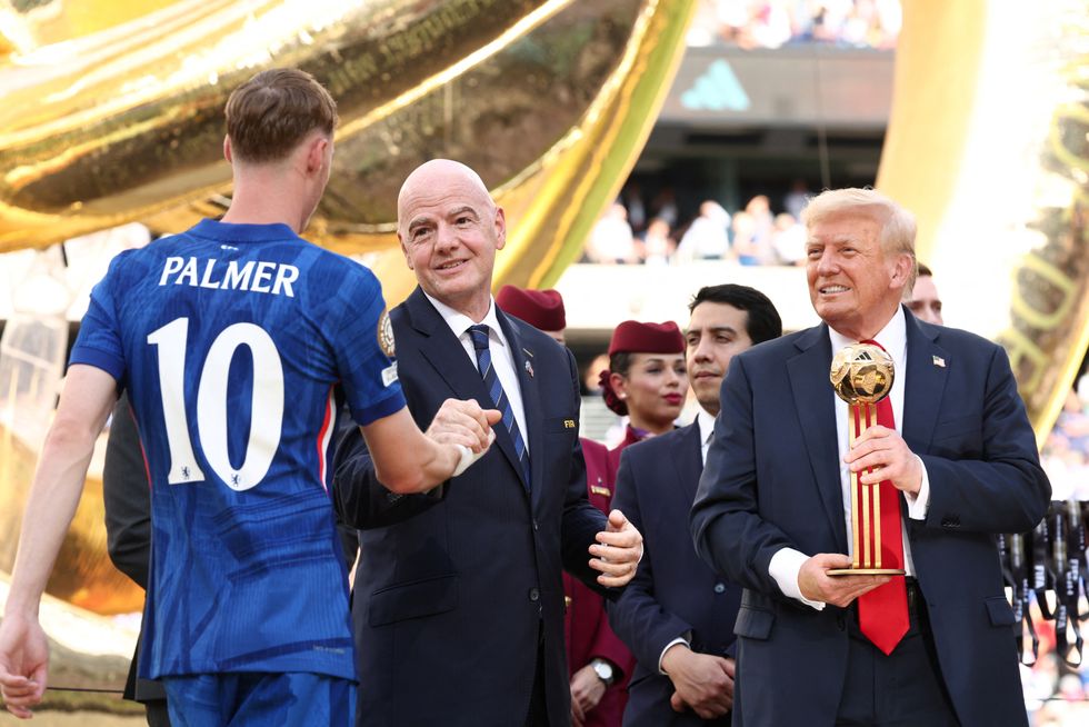 Cole Palmer, Donald Trump, Gianni Infantino