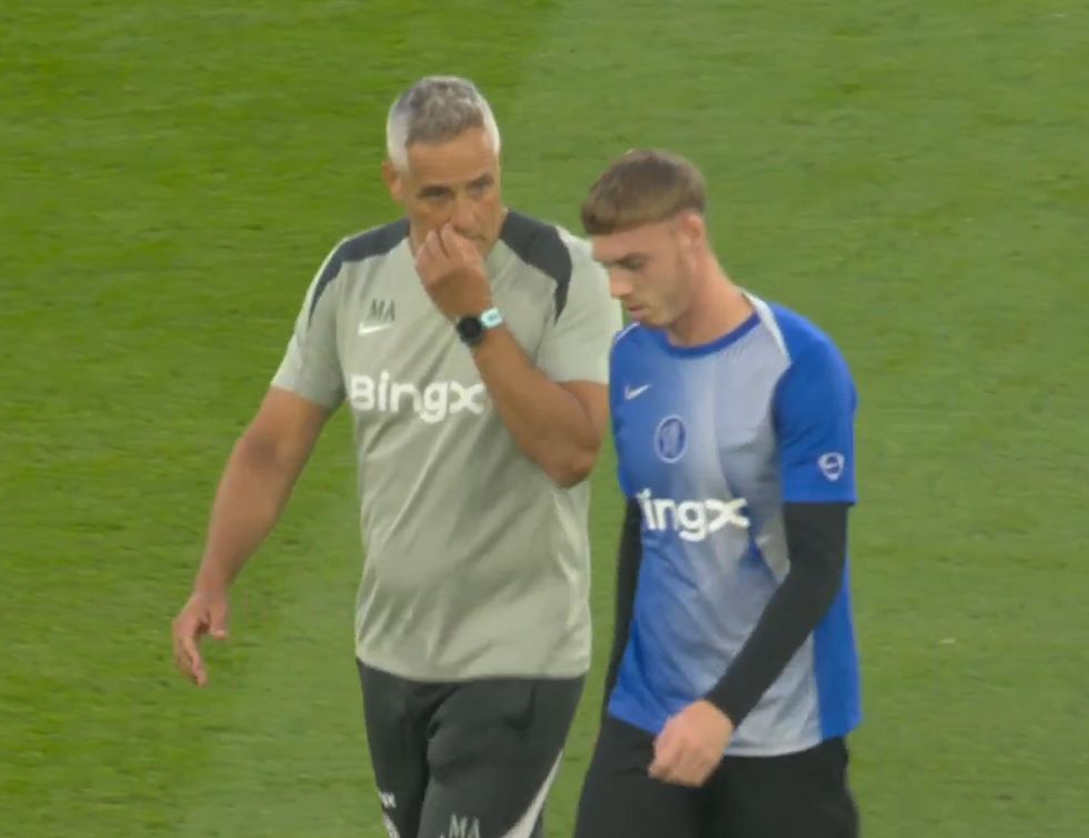 Cole Palmer suffered an injury in the warm-up prior to Chelsea's match against West Ham