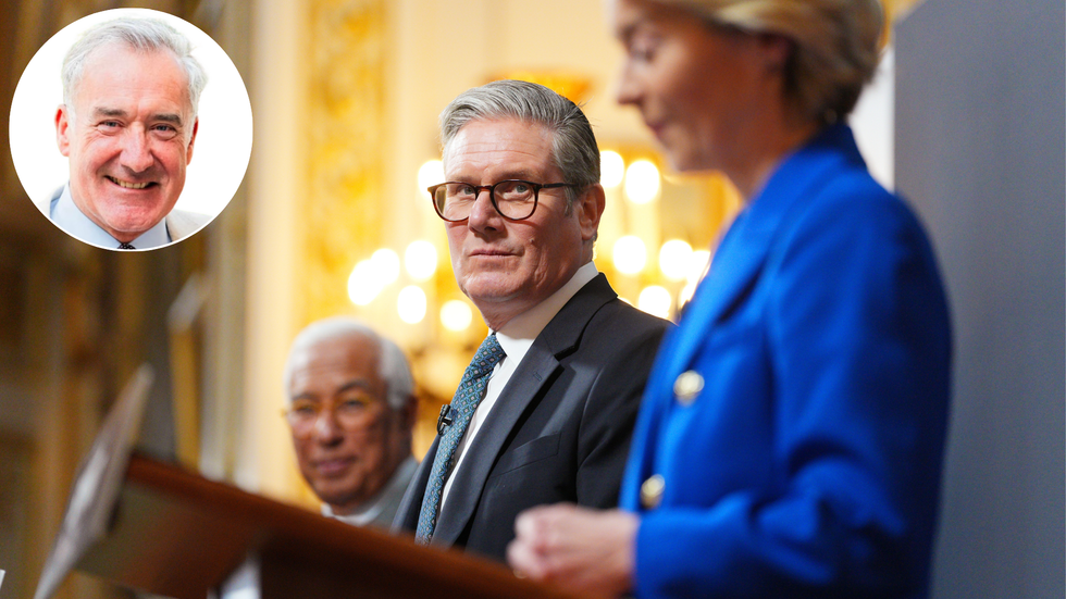 Colin Brazier, Antonio Costa, Keir Starmer and Ursula von der Leyen