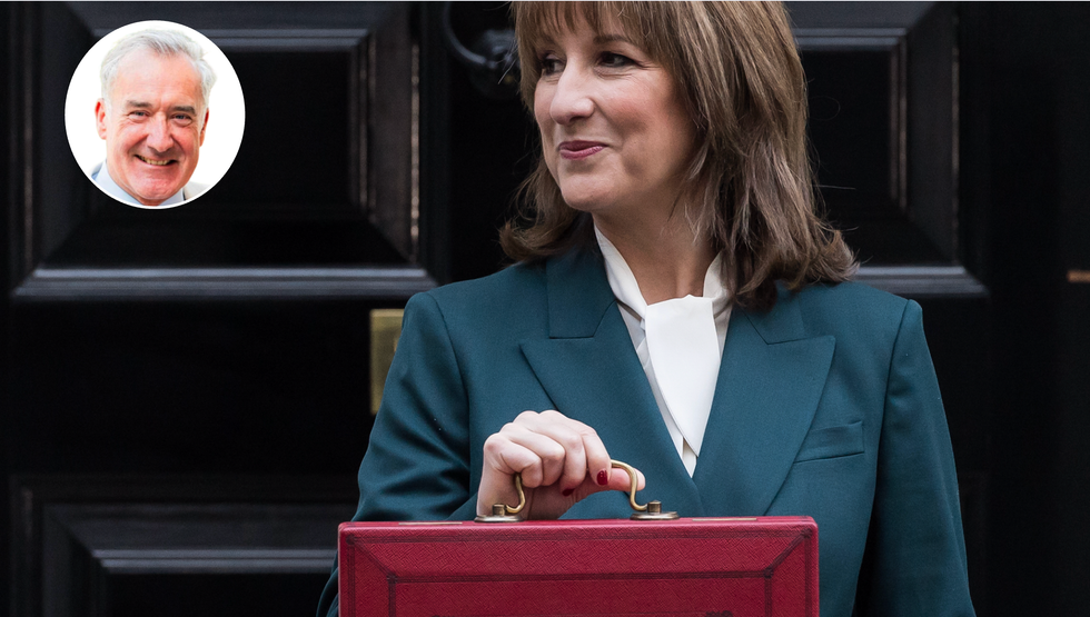 Colin Brazier (left), Rachel Reeves (middle)