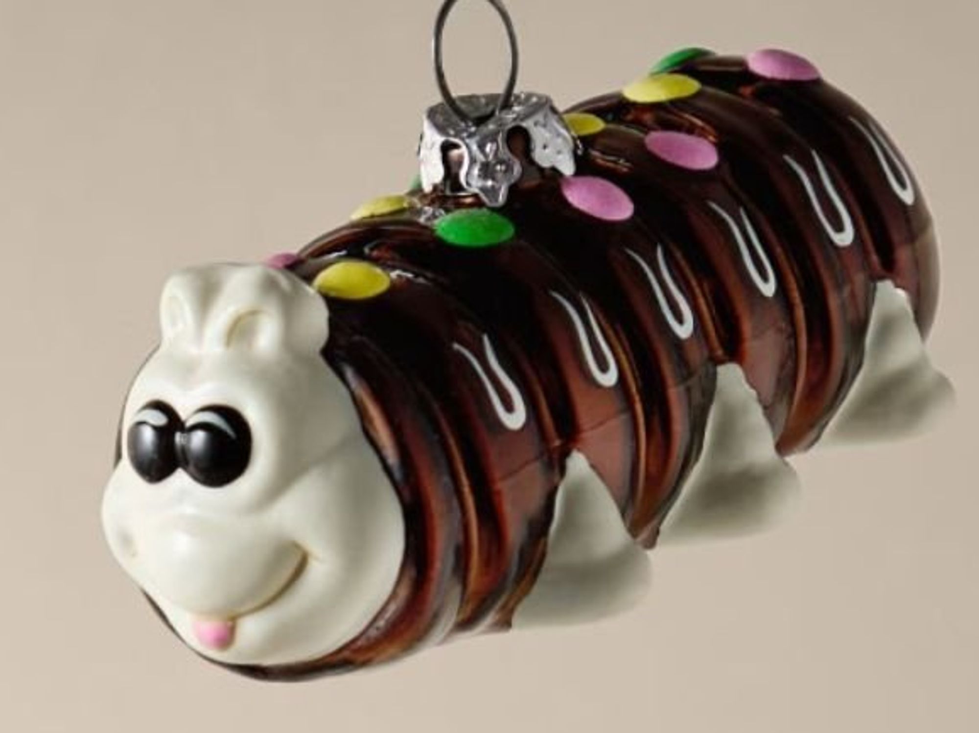 Colin the Caterpillar Glass Hanging Decoration
