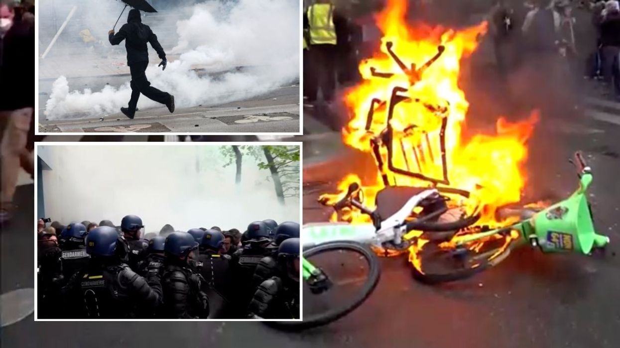 Collection of images from France protests
