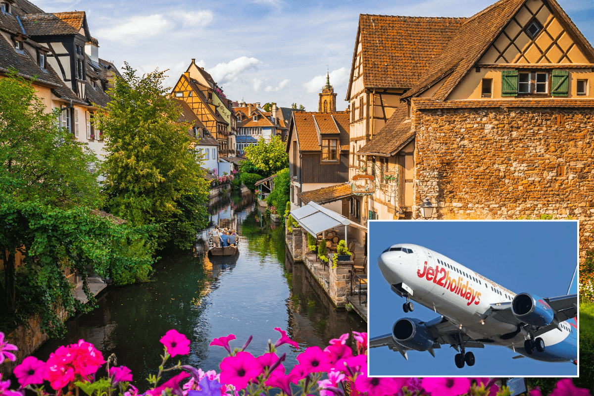 Colmar, France / Jet2 plane