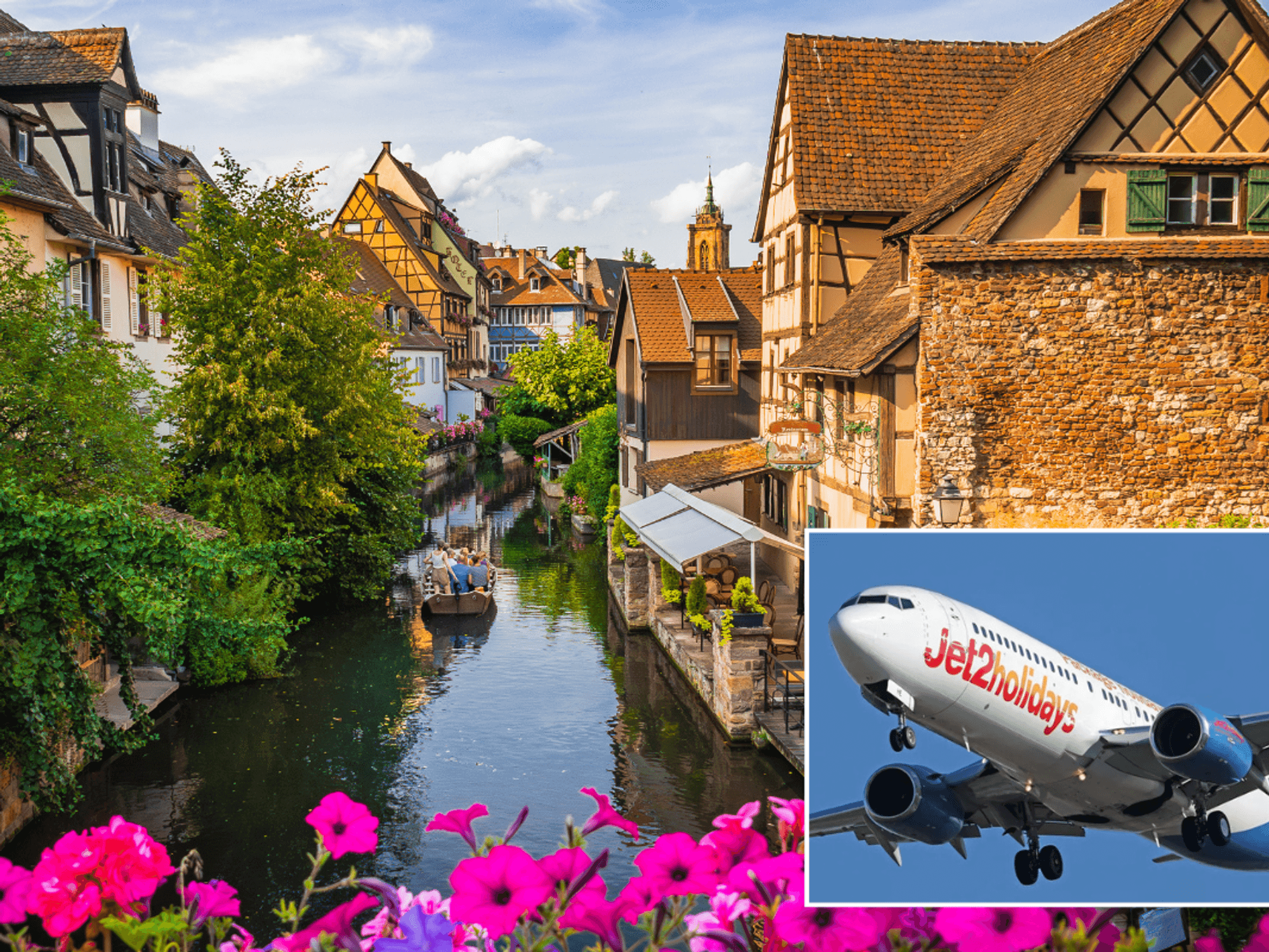 Colmar, France / Jet2 plane