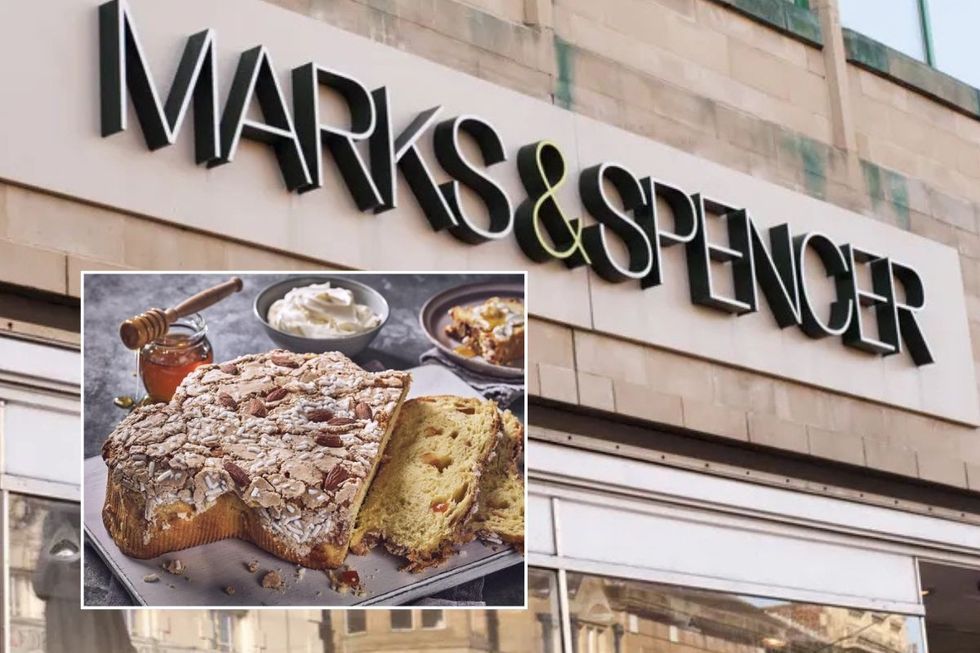 COLOMBA CAKE AND MARKS AND SPENCER STORE