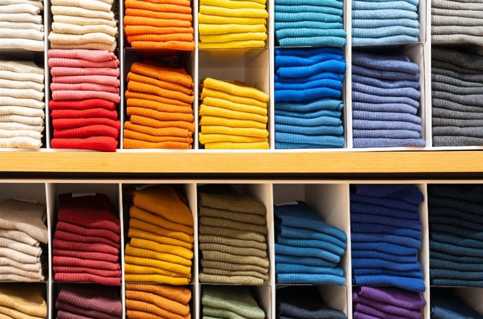 colourful clothing garments